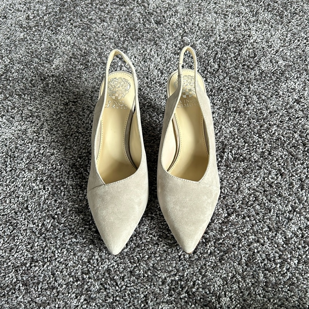 Vince Camuto Suede Slingback Heels